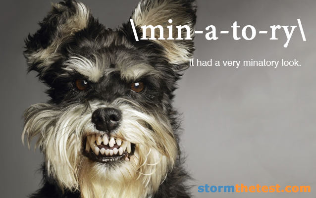 Minatory-vocabulary