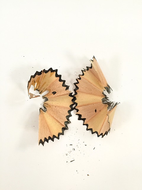 Pencil shavings bouquet, educational; hands on