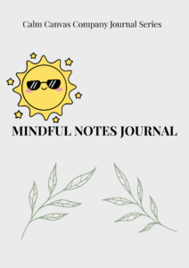 Mindful journal cover page